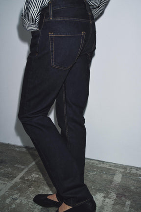 Full-Length Mid-Waist Jeans