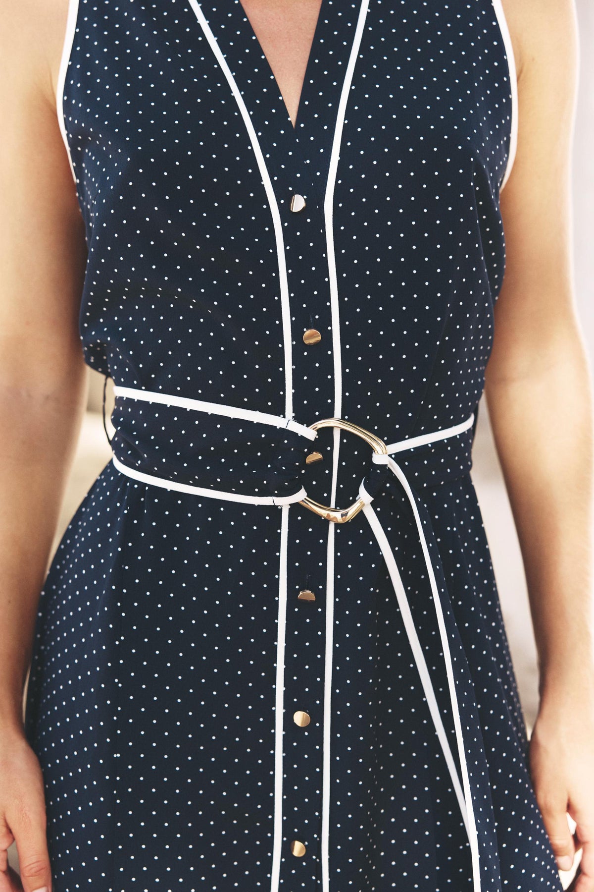 POLKA DOT MIDI DRESS - Image 2
