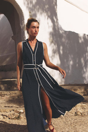 POLKA DOT MIDI DRESS - Image 4