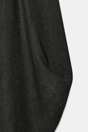Flowing Wool Blend Trousers