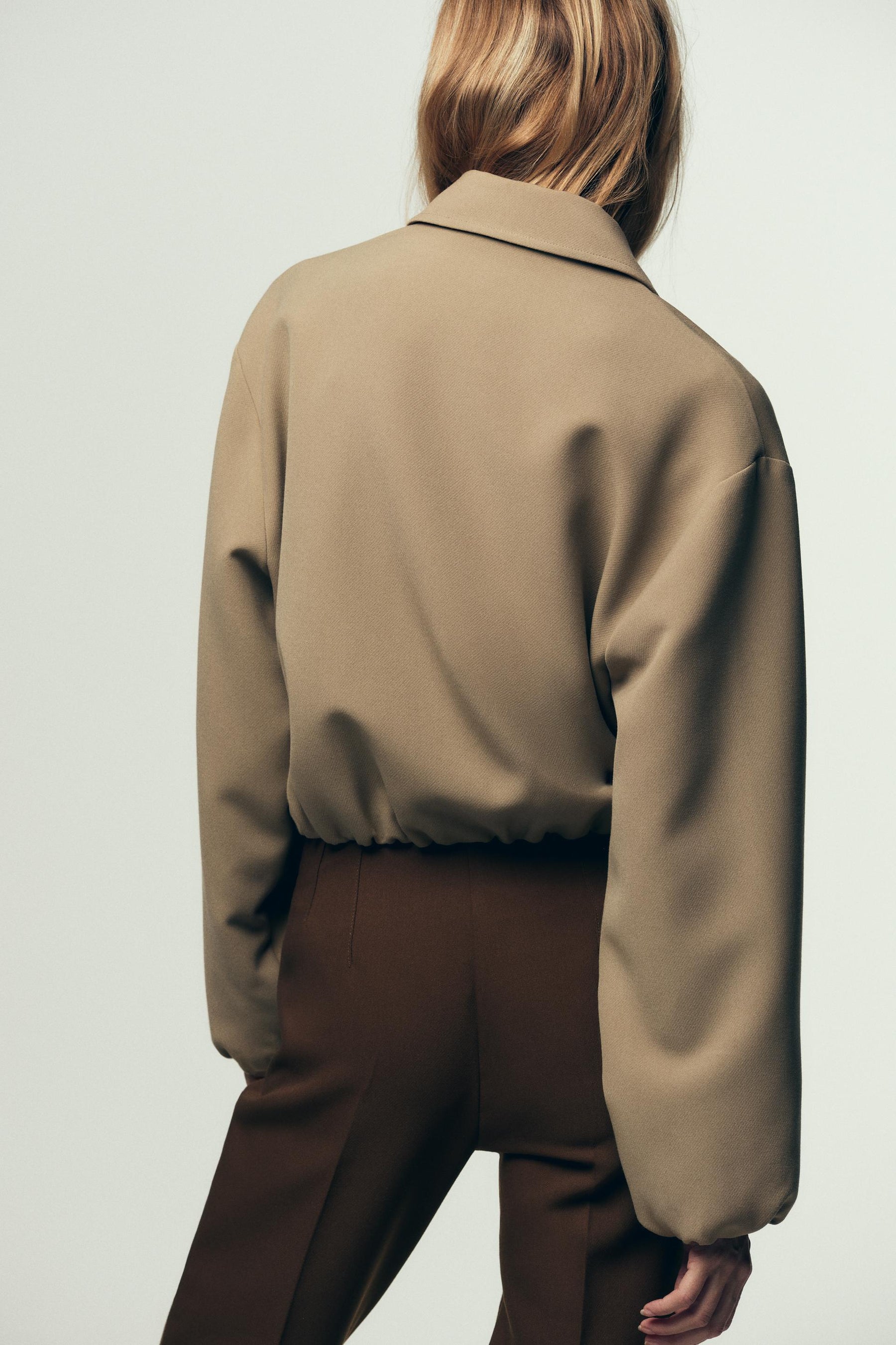 PUFF-SLEEVE BOMBER JACKET - Image 5