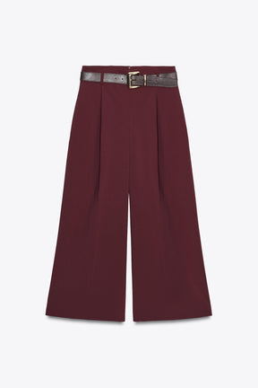 Trousers with belt