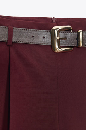 Trousers with belt