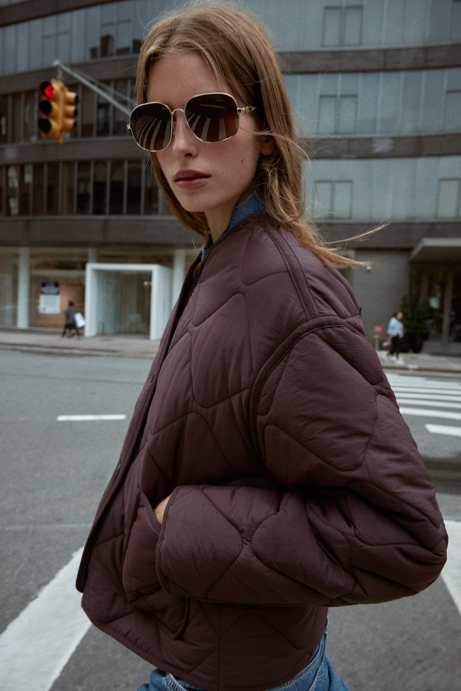 QUILTED JACKET WITH PATCH POCKETS - Image 3