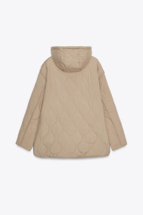 Water-repellent quilted jacket
