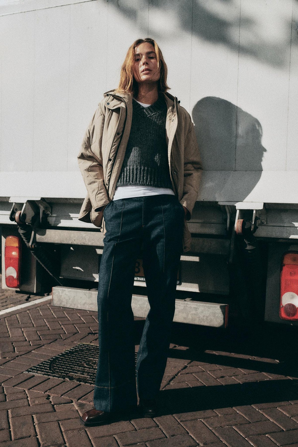 Water-repellent quilted jacket