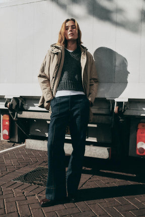 Water-repellent quilted jacket