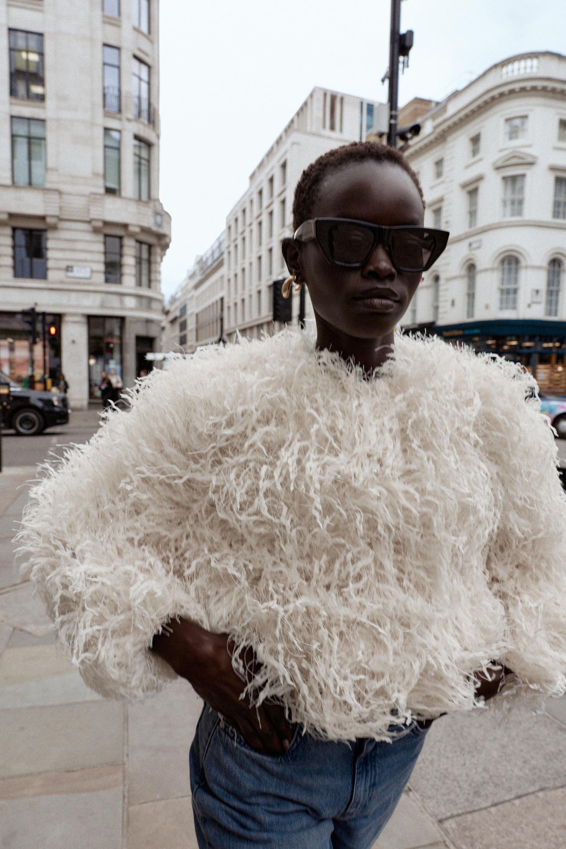 METALLIC THREAD FRINGE JACKET