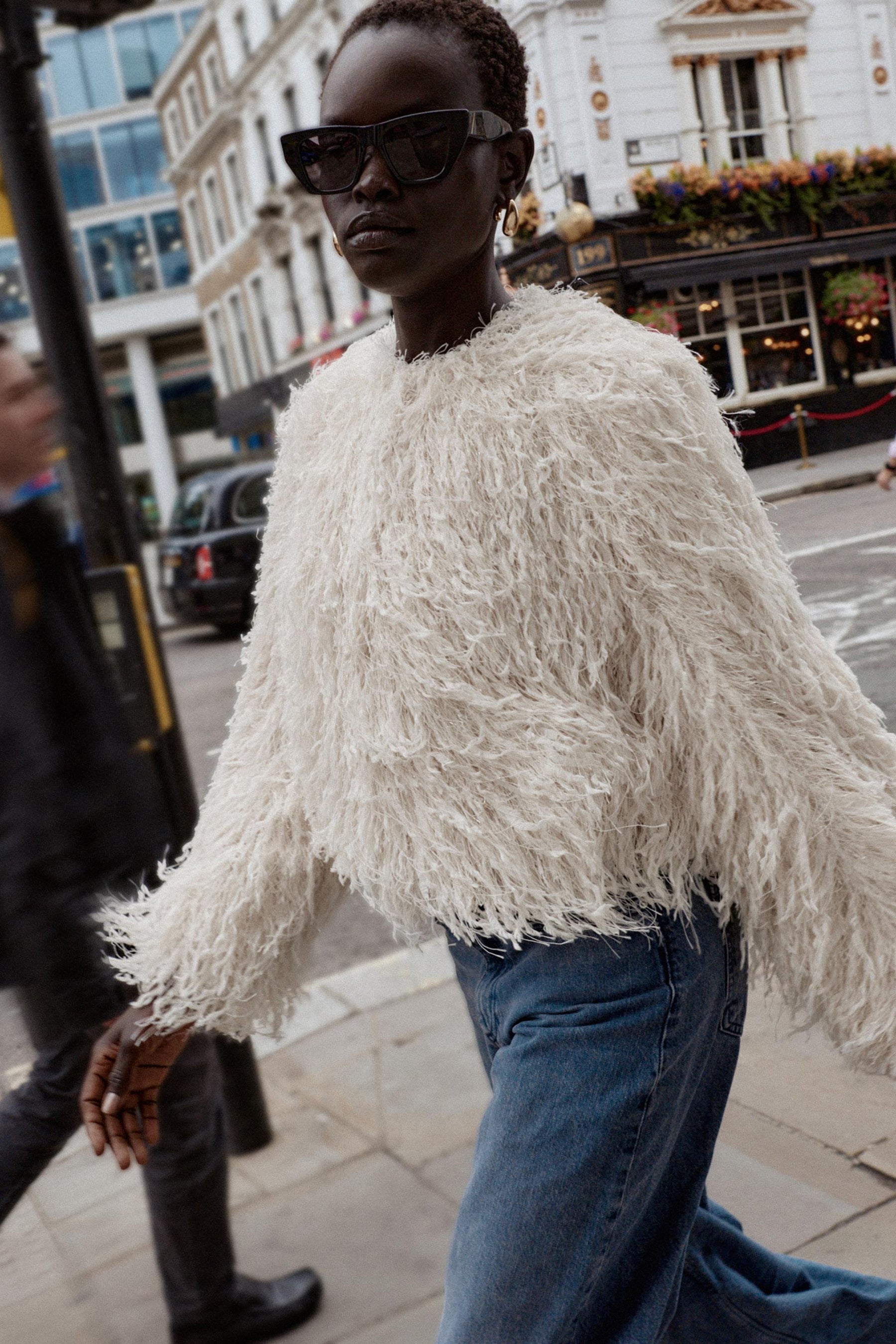 METALLIC THREAD FRINGE JACKET