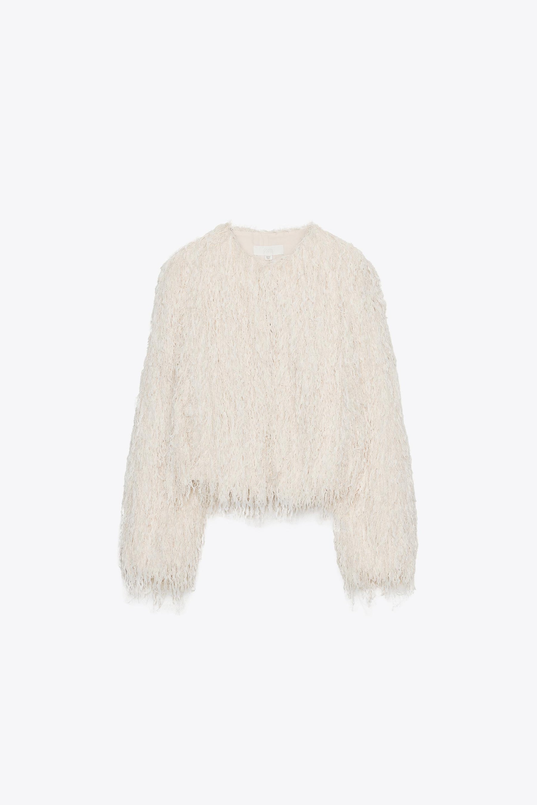 FEATHER FRINGE METALLIC THREAD JACKET - Image 7