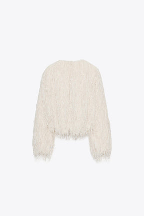METALLIC THREAD FRINGE JACKET