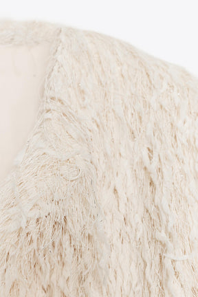 METALLIC THREAD FRINGE JACKET