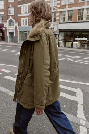 PARKA WITH FAUX FUR LINING - Image 7