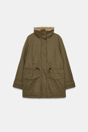 PARKA WITH FAUX FUR LINING - Image 8
