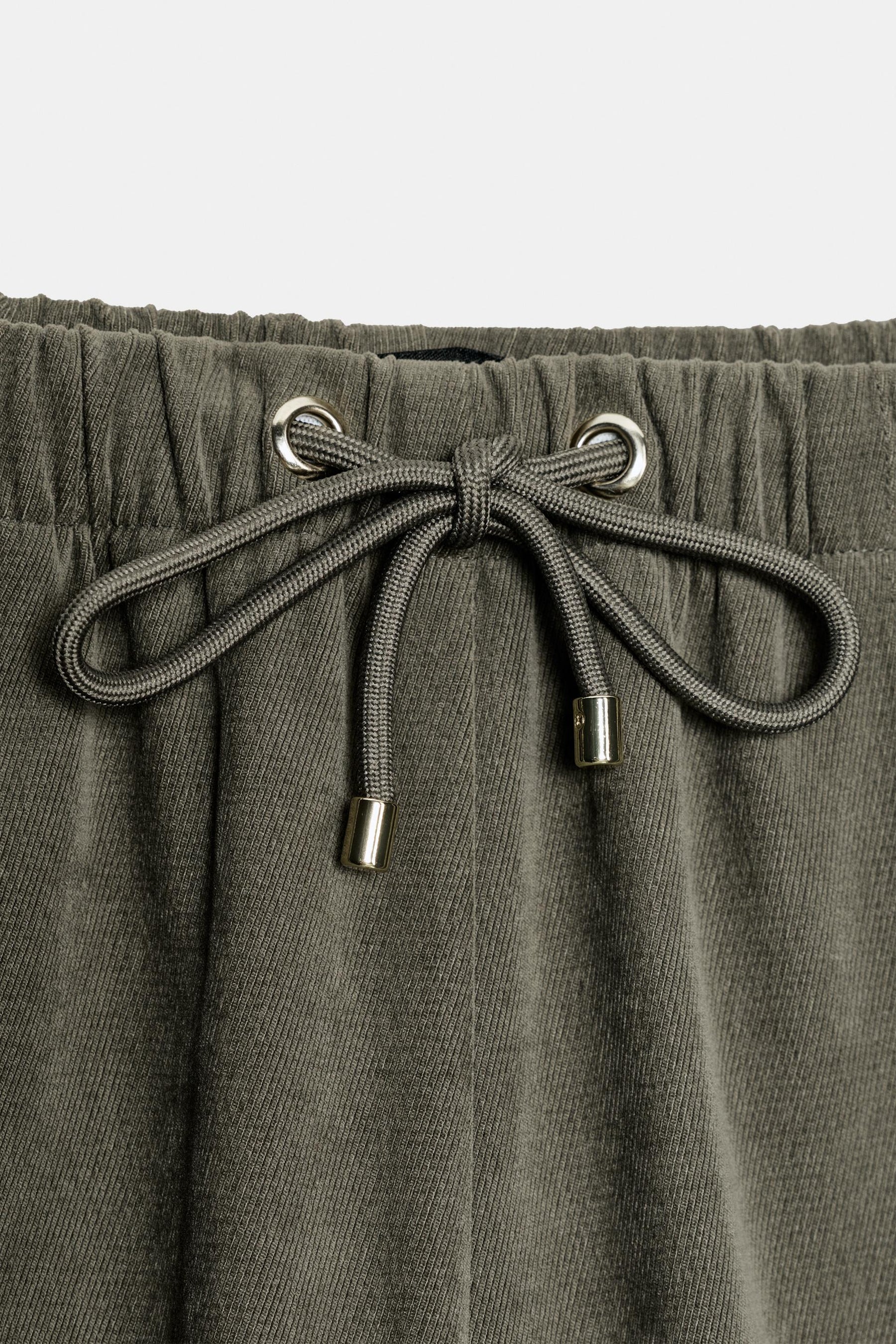 Elastic-Waist Wide-Leg Trousers
