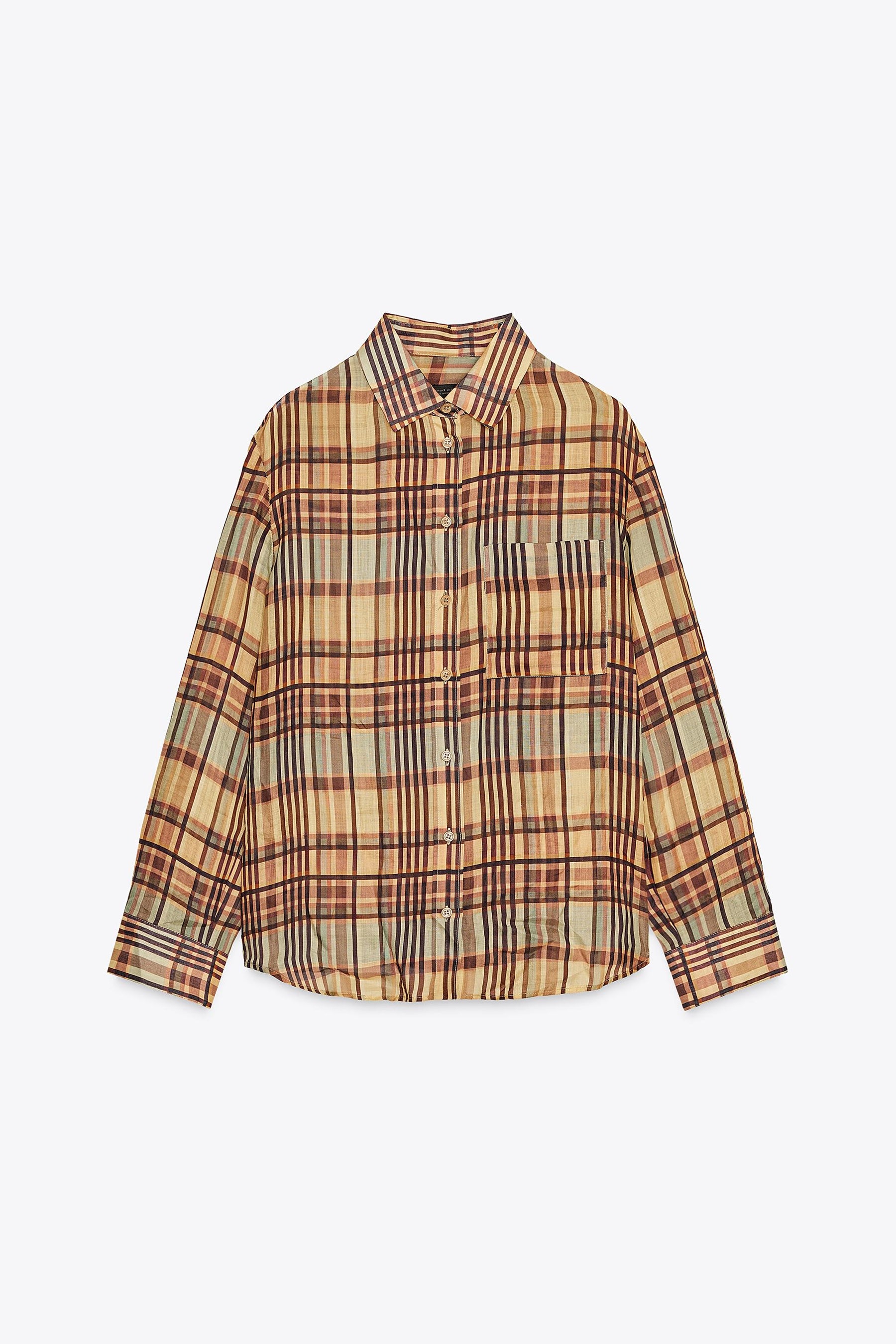 Ramie Check Shirt