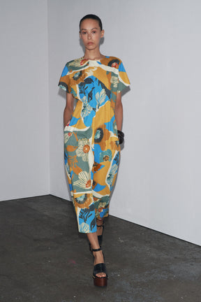 ZW COLLECTION PRINTED MIDI DRESS - Image 4