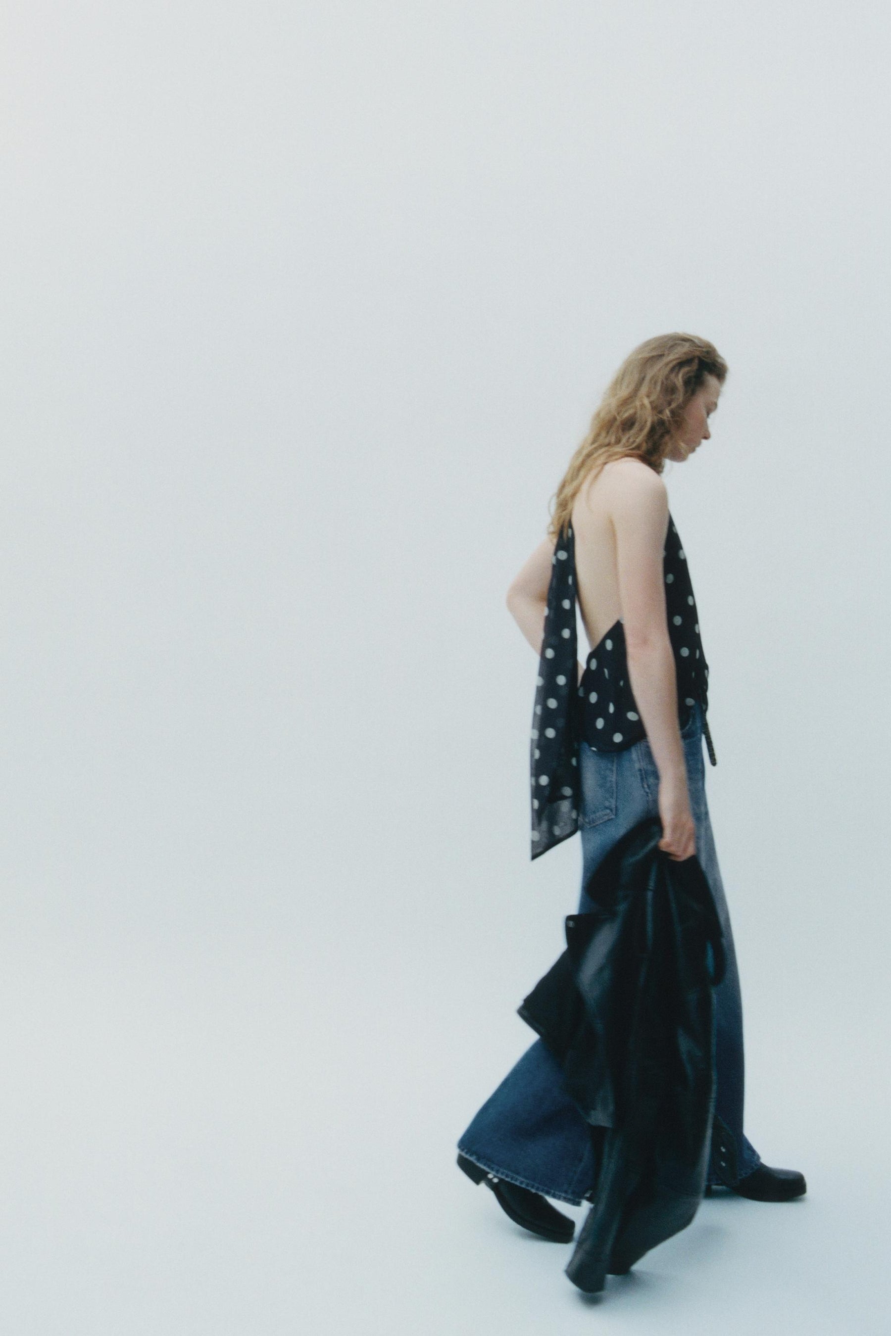 Polka Dot Halter Blouse