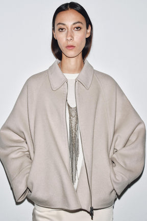 Wool Jacket with Zip