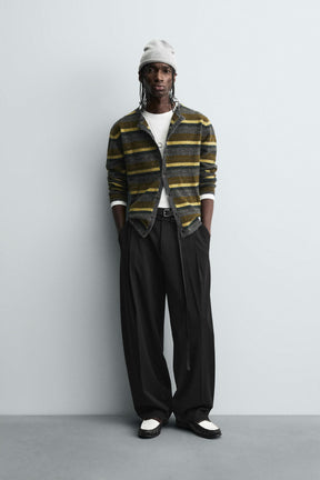 Belted Pleated Trousers