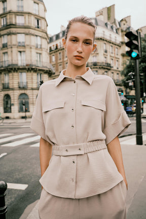 Safari Shirt with Belt