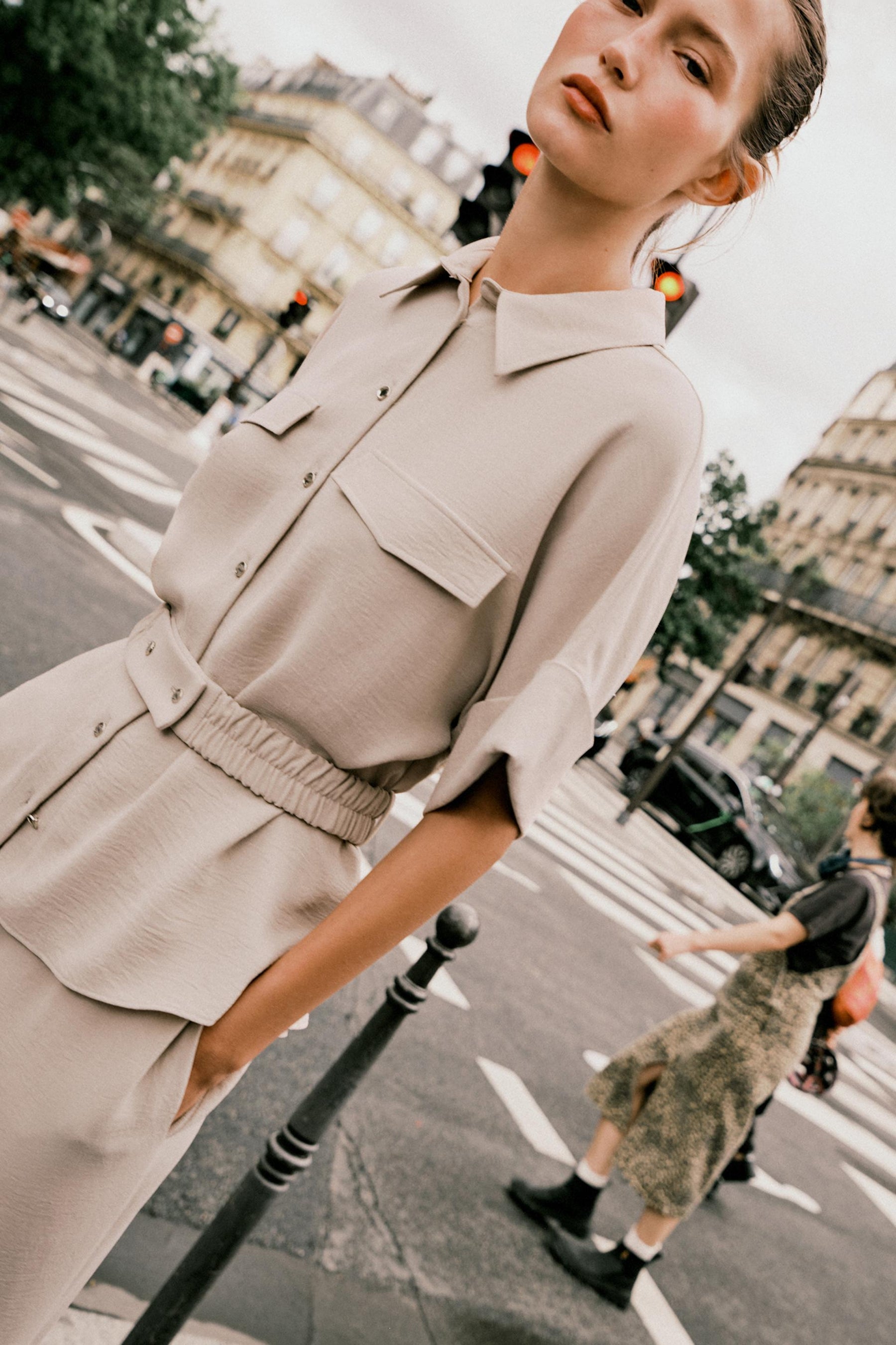 Safari Shirt with Belt