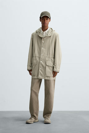 LIGHTWEIGHT SHORT COTTON PARKA - Image 1