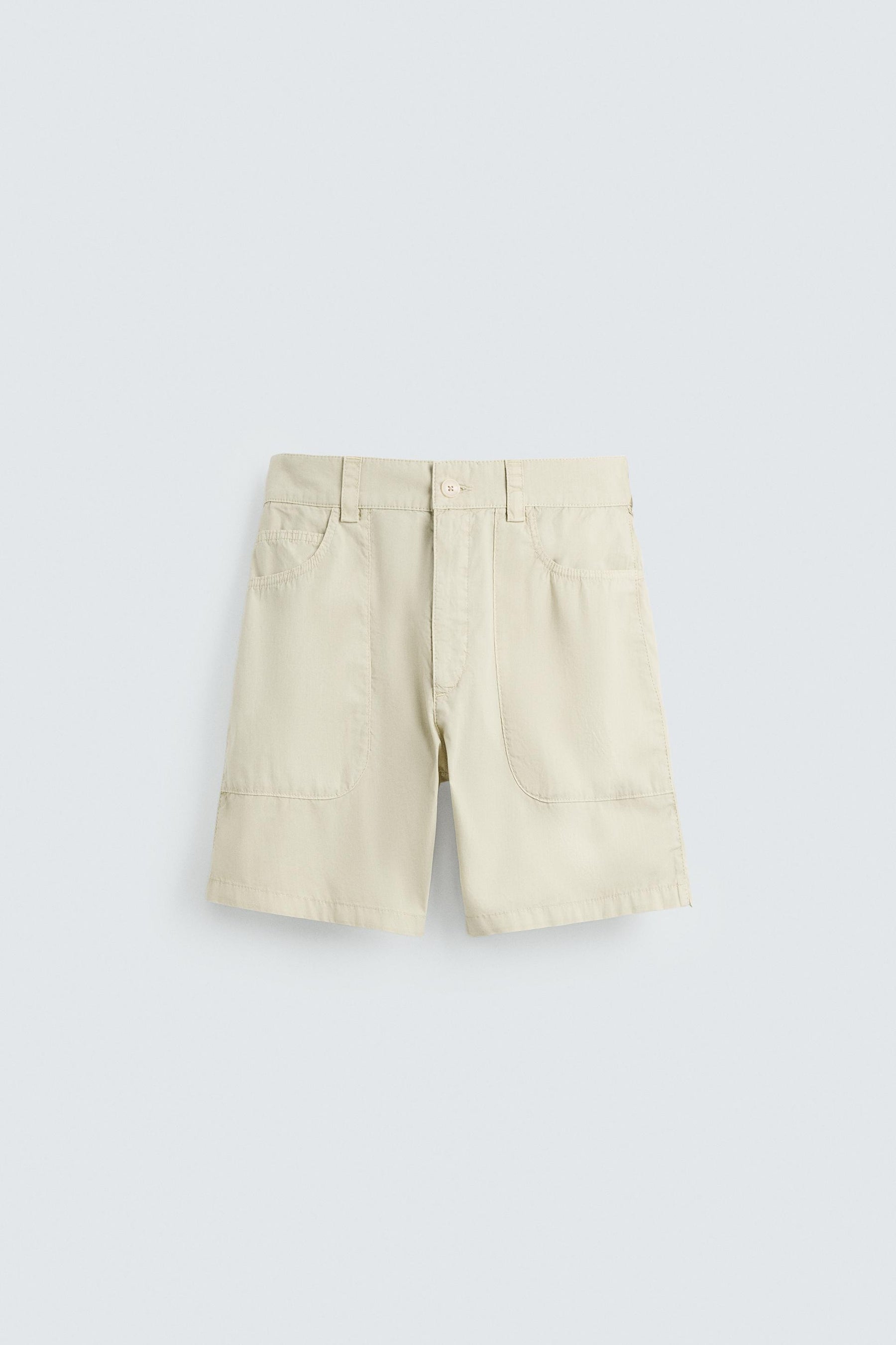 WASHED COTTON BERMUDA SHORTS - Image 7