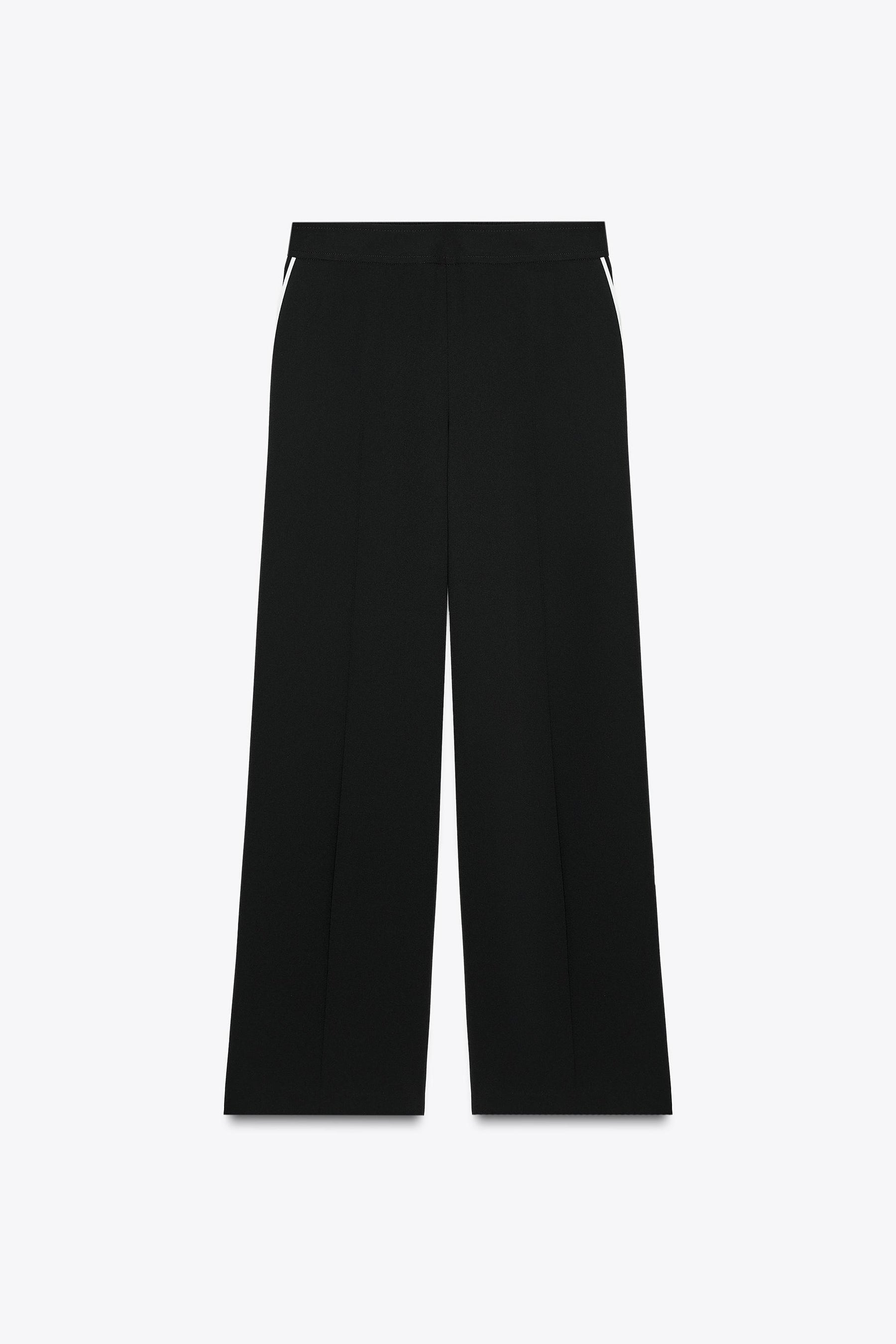 CONTRAST TRIM TROUSERS