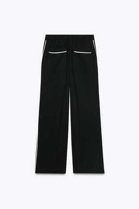 CONTRAST TRIM TROUSERS