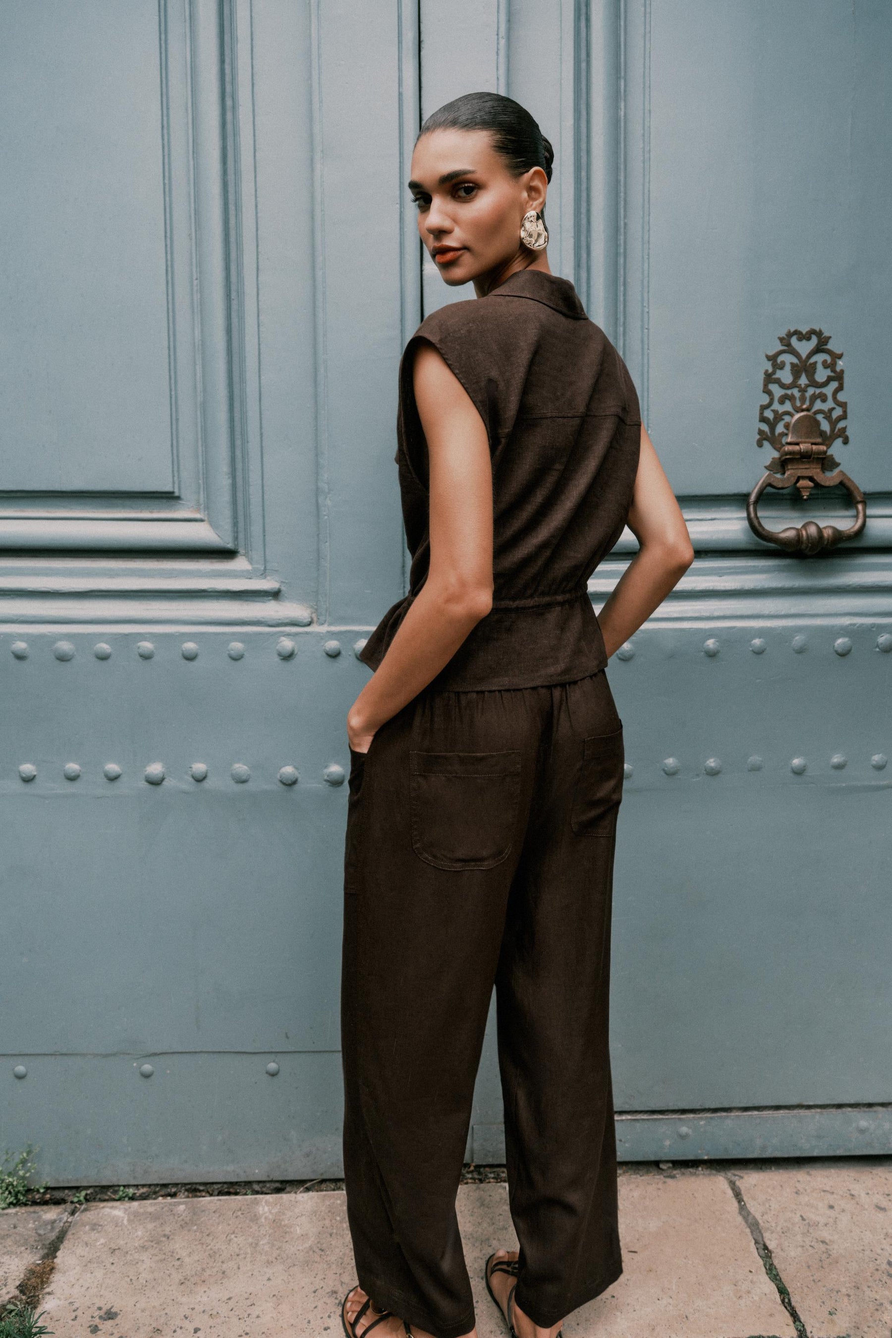 SAFARI LINEN BLEND TOP - Image 5