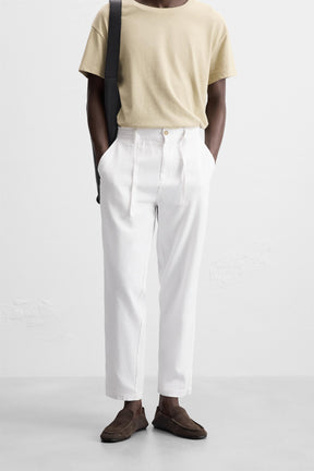COTTON/LINEN TROUSERS - Image 2