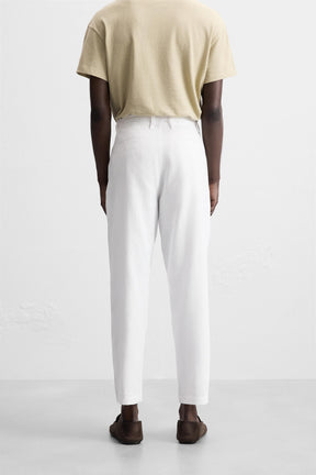 COTTON/LINEN TROUSERS - Image 3