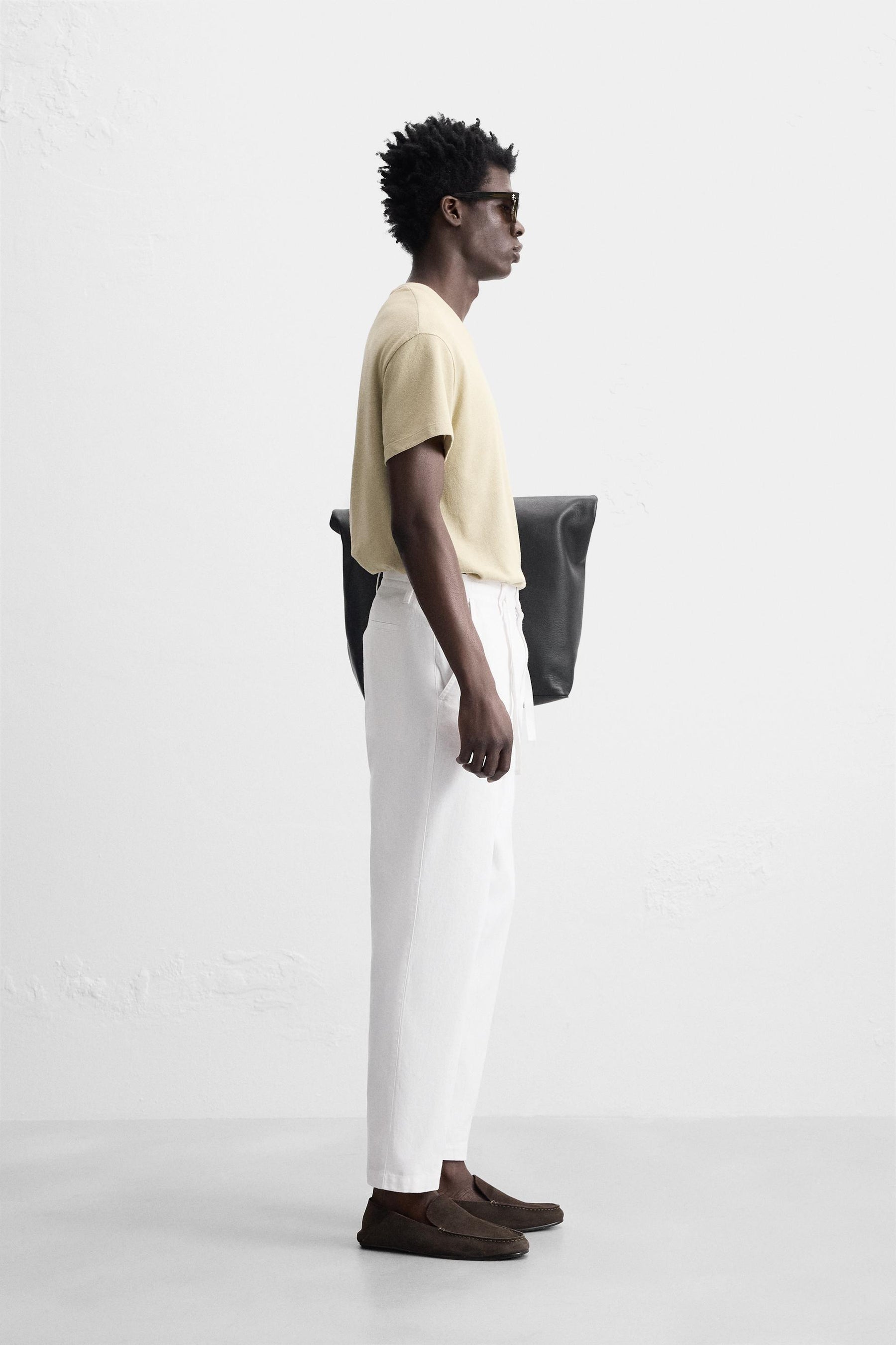 COTTON/LINEN TROUSERS - Image 4