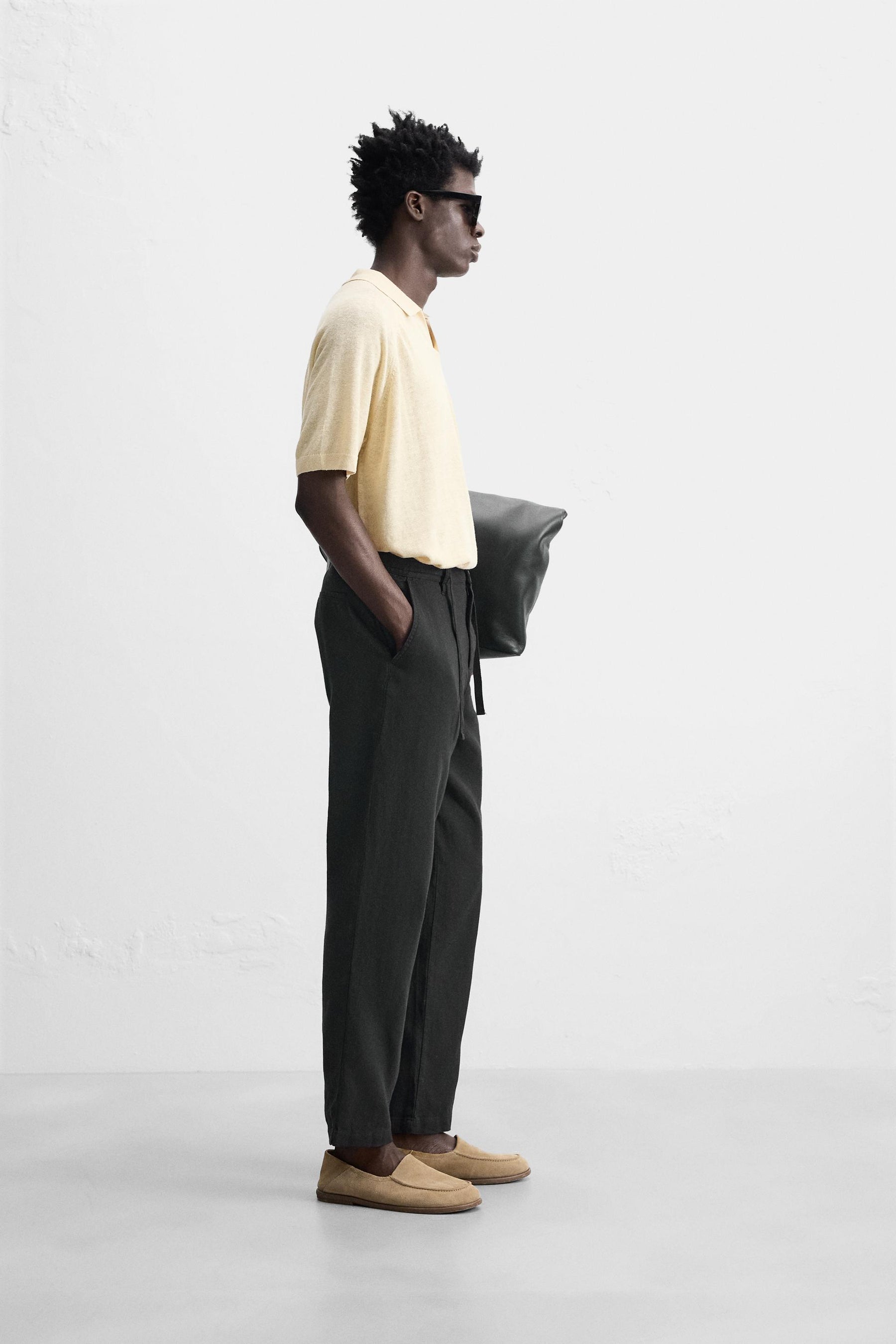 COTTON/LINEN TROUSERS - Image 4