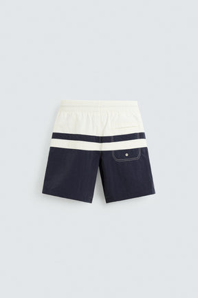 COLOUR BLOCK LONG SWIMMING TRUNKS - Image 2