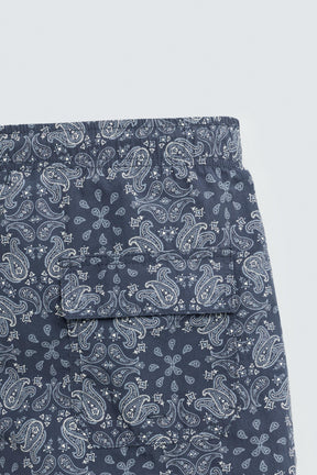 PAISLEY PRINTED MID-LENGTH SWIMMING TRUNKS - Image 4