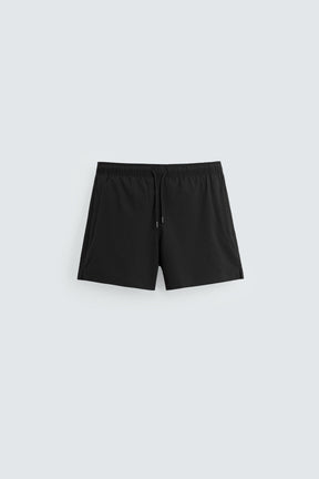 STRUCTURED MID-LENGTH SWIMMING TRUNKS - Image 1