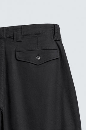 RELAXED FIT PLEATED TROUSERS - Image 8