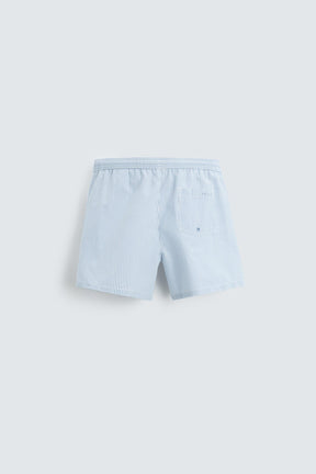SEERSUCKER MID-LENGTH SWIMMING TRUNKS - Image 8