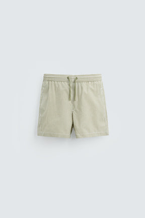 SEERSUCKER MID-LENGTH SWIMMING TRUNKS - Image 6