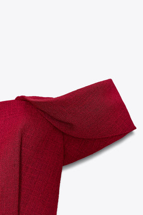 OFF-THE-SHOULDER DROP SLEEVE MINI DRESS - Image 7