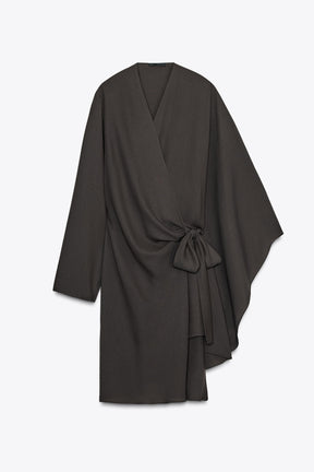 Asymmetric Wrap Blouse