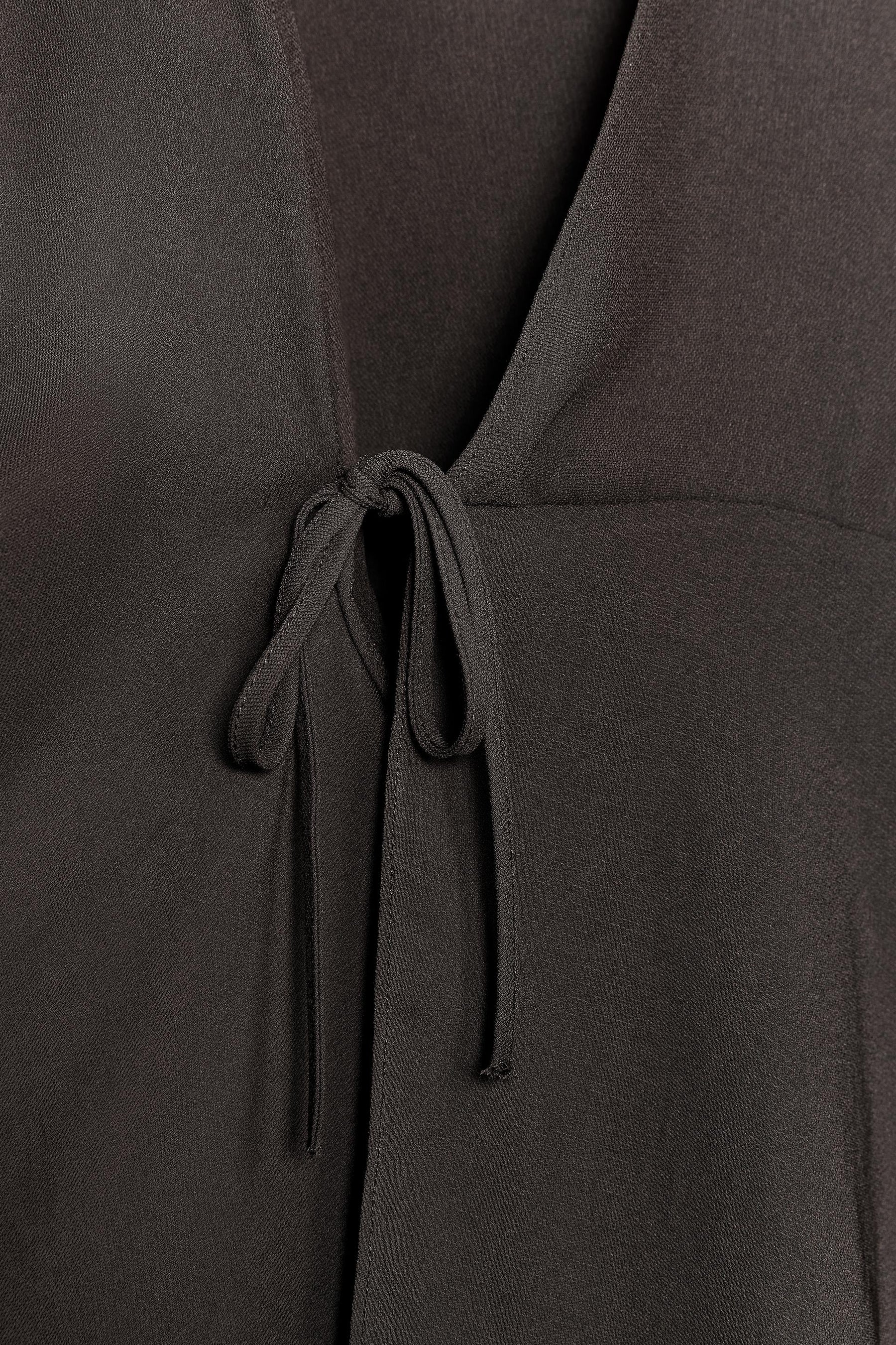 Asymmetric Wrap Blouse