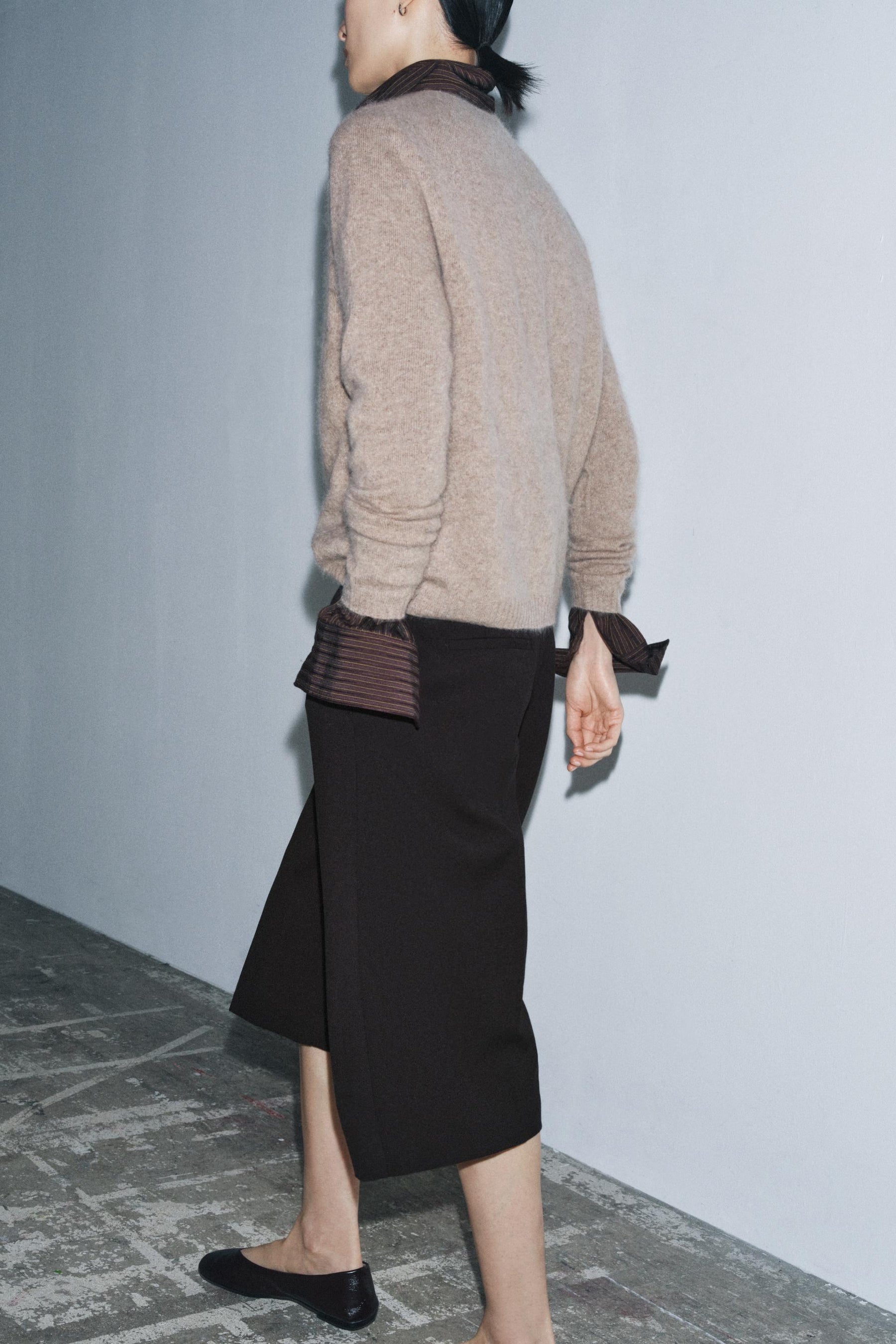 Wool Cashmere Long Jumper