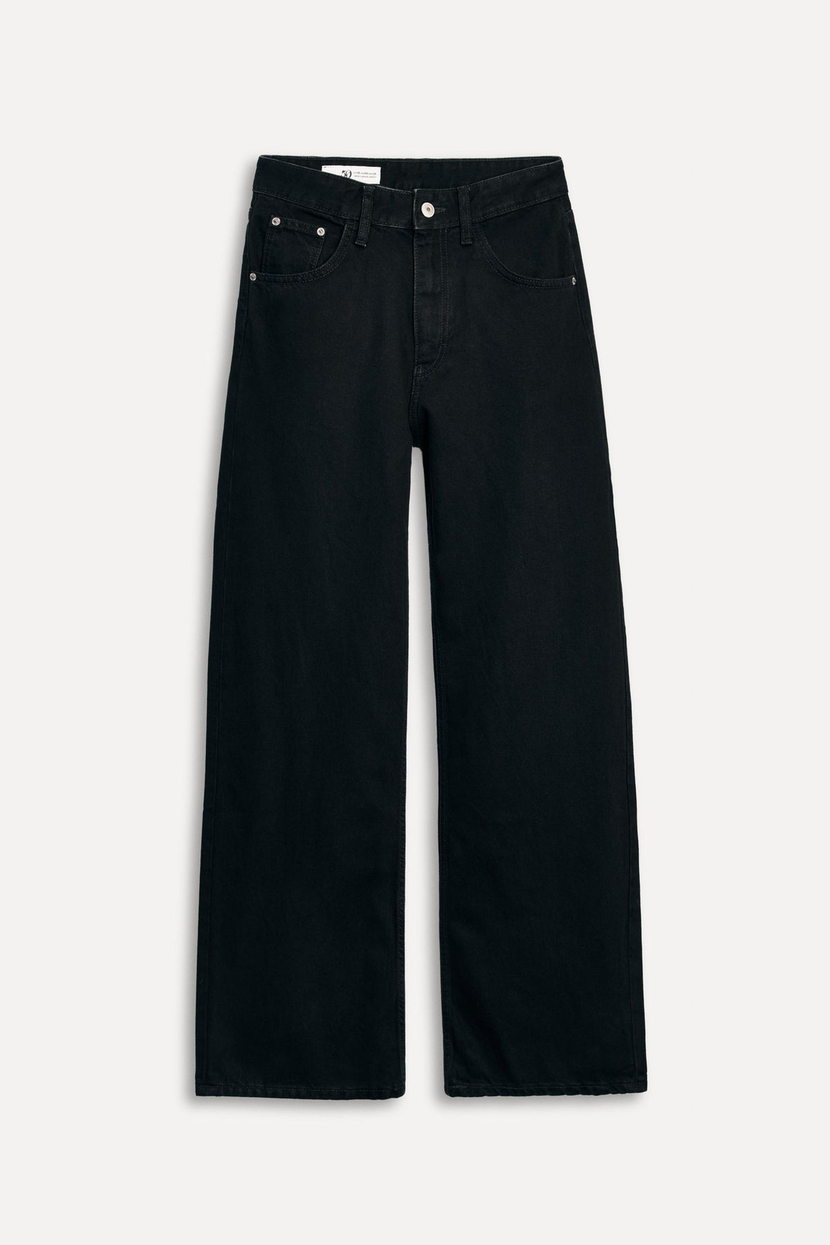 HIGH-WAIST CURVED JEANS