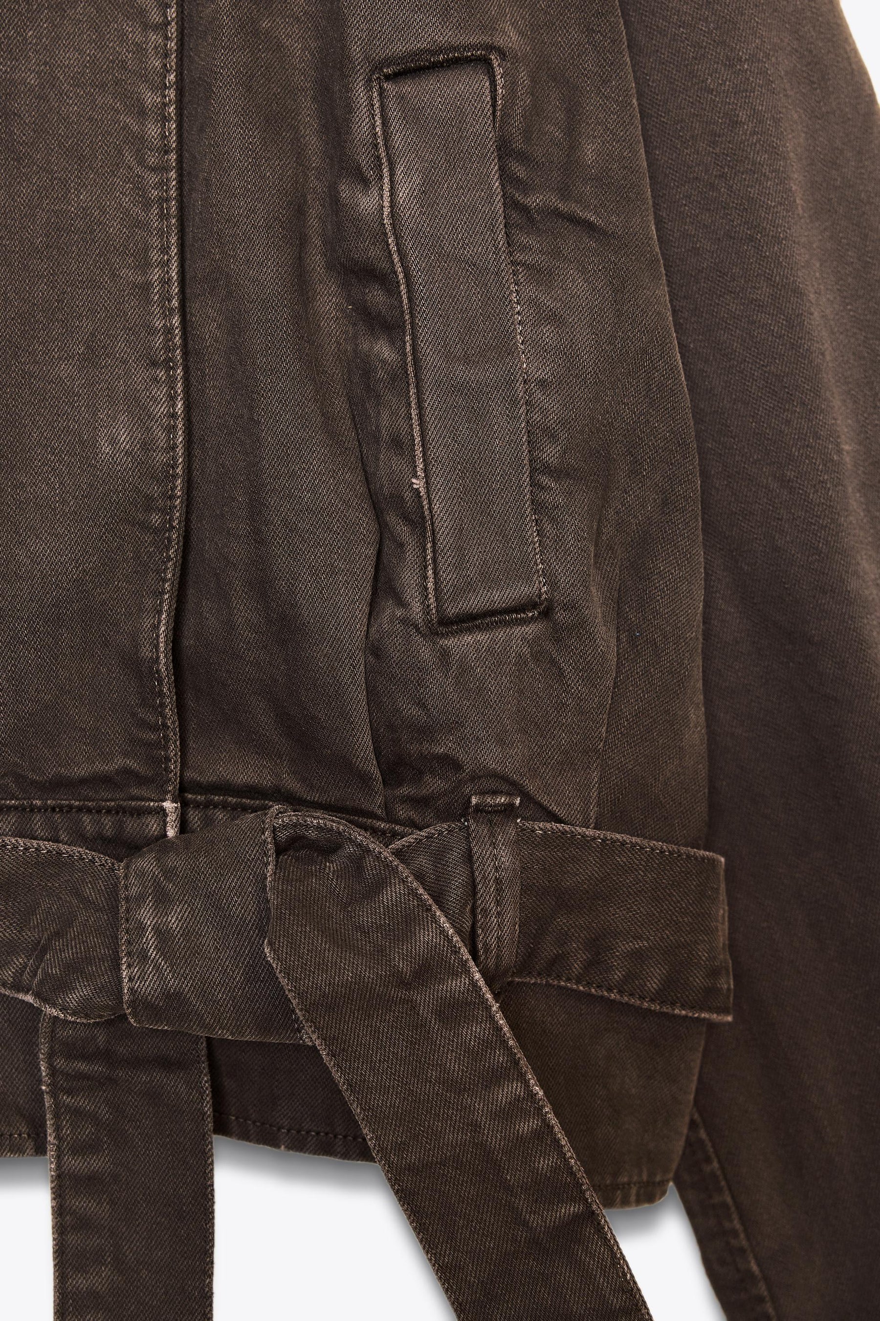 BELTED COTTON JACKET - Image 10