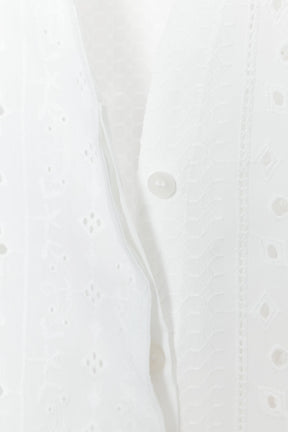 Embroidered Puff Sleeve Shirt