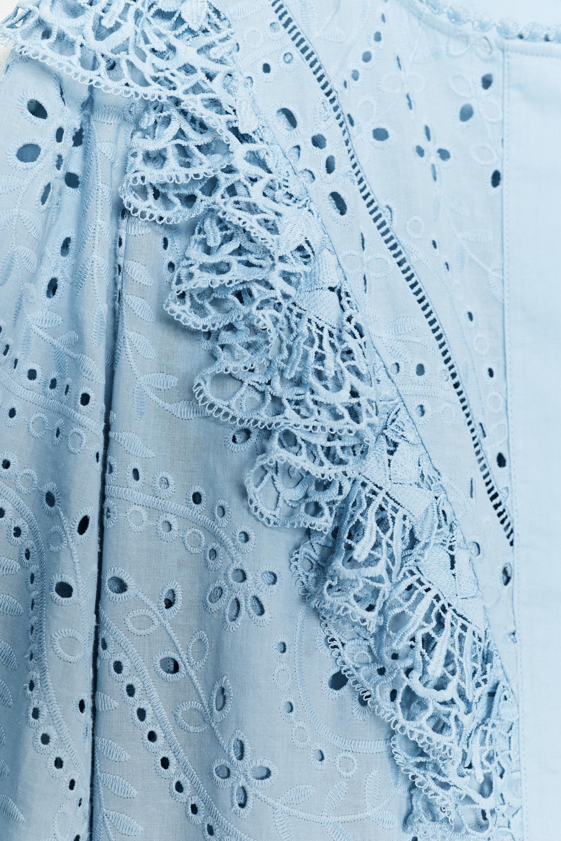 Embroidered Cutwork Shirt