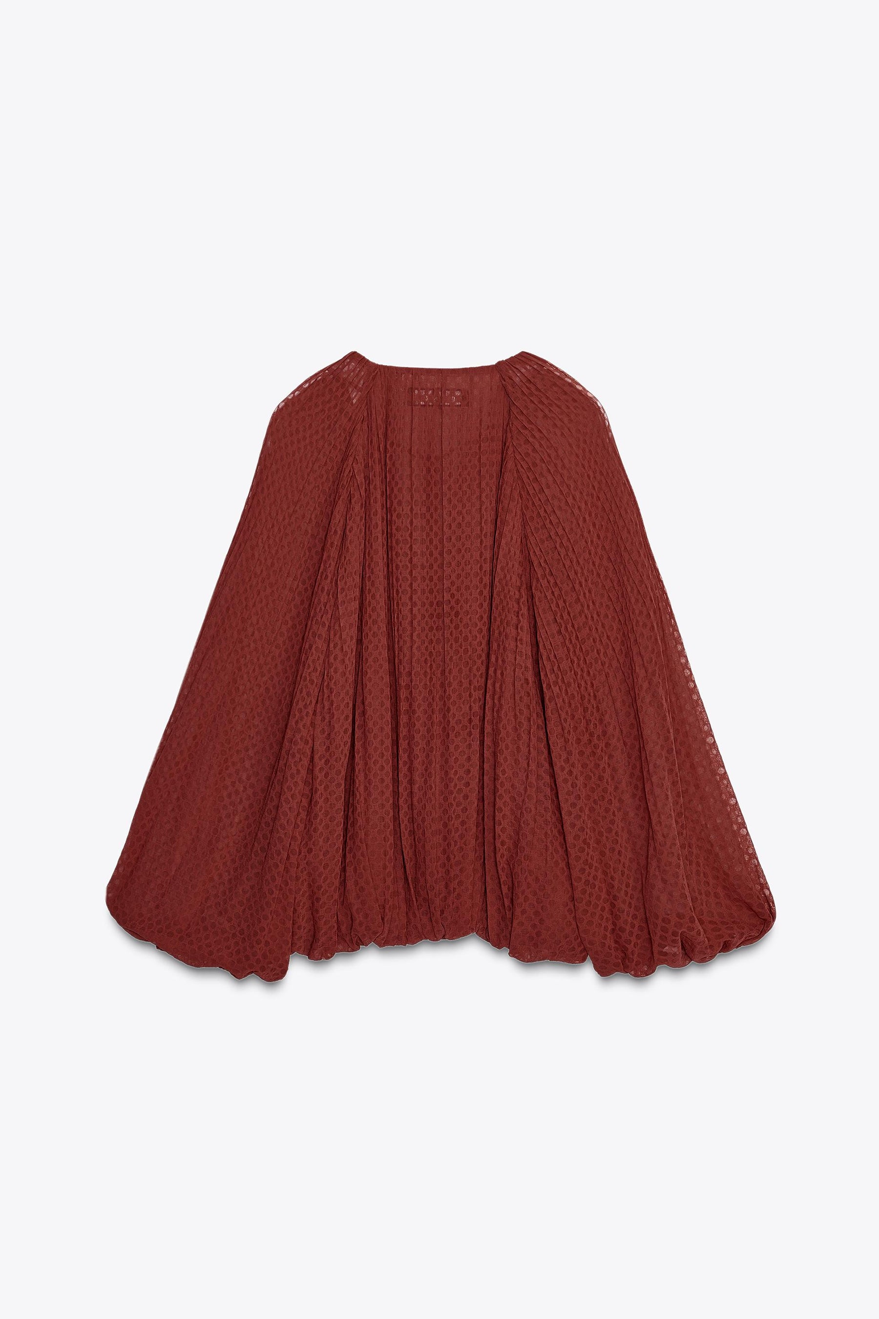 Pleated Tassel Blouse